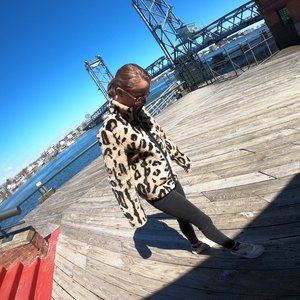 Leather Cheetah Jacket